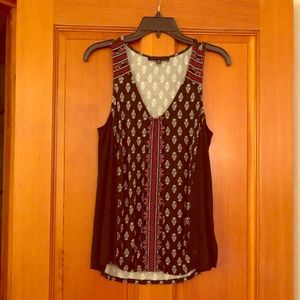 Sanctuary embroidered tank top